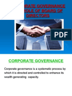 Corporate Governance and Role of Board of Directors