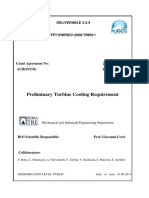 SP3 - D3.3.4 Preliminary Turbine Cooling Requirement