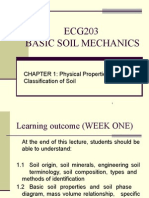 ECG203 Soil Mechanics Chapter 1