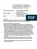 Standar Operasional Prosedur Penelitian