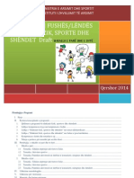 Programi Edukim Fizik - Sporte Dhe Shendet Shkalla e Pare Dhe e Dyte