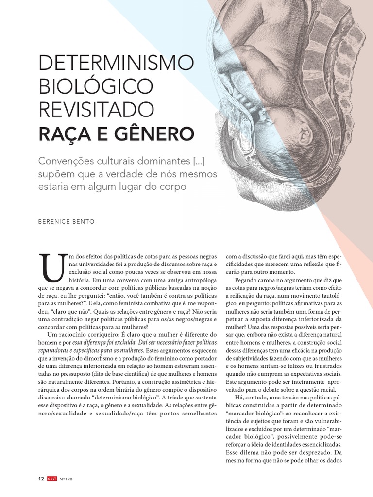 Determinismo Biológico Revisitado Raça e Gênero Transgênero Direitos LGBTQ