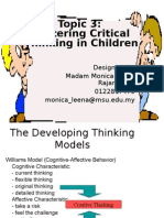 Topic 3 - Fostering Critical Thinking in Children