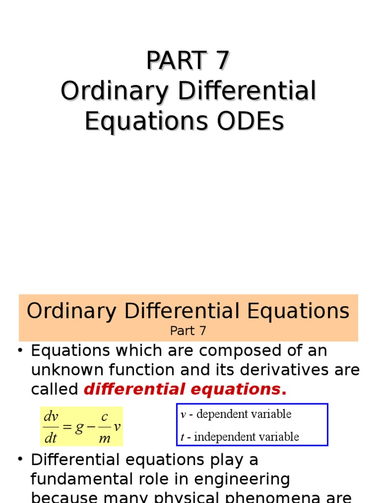 Ch25 Runge Kutta Method0 PDF Ordinary Differential Equation Differential Equations