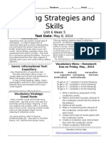 u6w5 reading skills and strategies