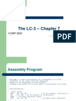 The LC-3 - Chapter 7: COMP 2620