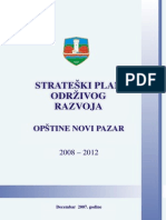 Strateski Plan Odrzivog Razvoja Novog Pazara