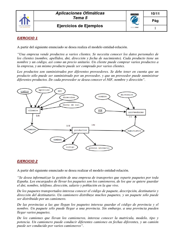 ejercicios_resueltos base de datos Base de datos relacional Informática
