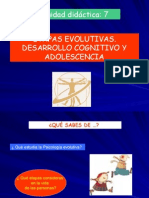 Desarrollo Cognitivo y Adolescencia