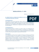 Resolucion 11-2010_normas de Uso de Guatecompras