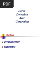 Error Detection and Correction