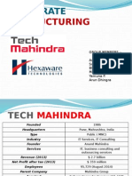  (Corporate Restructuring) valuation tech mahindra & hexaware