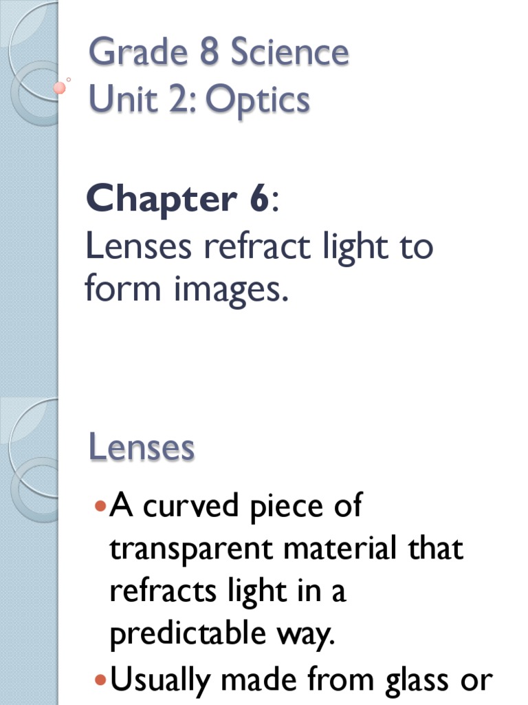 Understanding Lenses in Optics | PDF