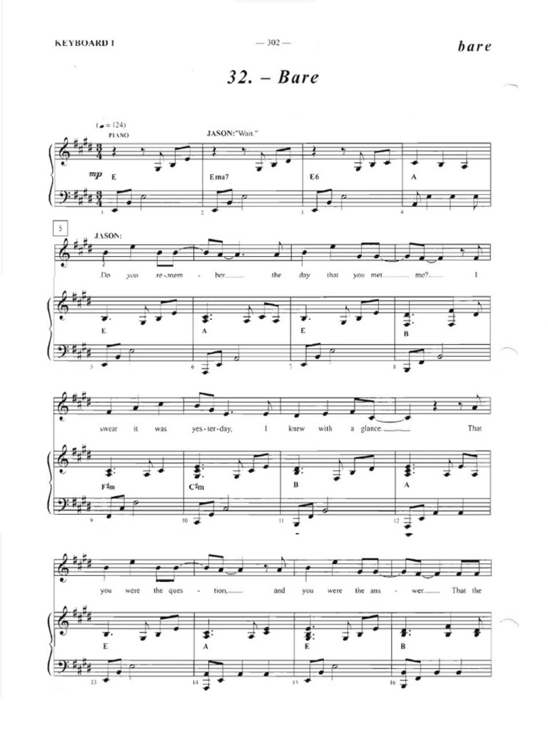 Bare Sheet Music | Entertainment (General)