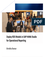 4114 Deploy Rapid Deployment Solutions RDS Models in SAP HANA Studio For Operational Reporting