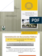 Administración de Documentos Públicos en La Rama Ejecutiva