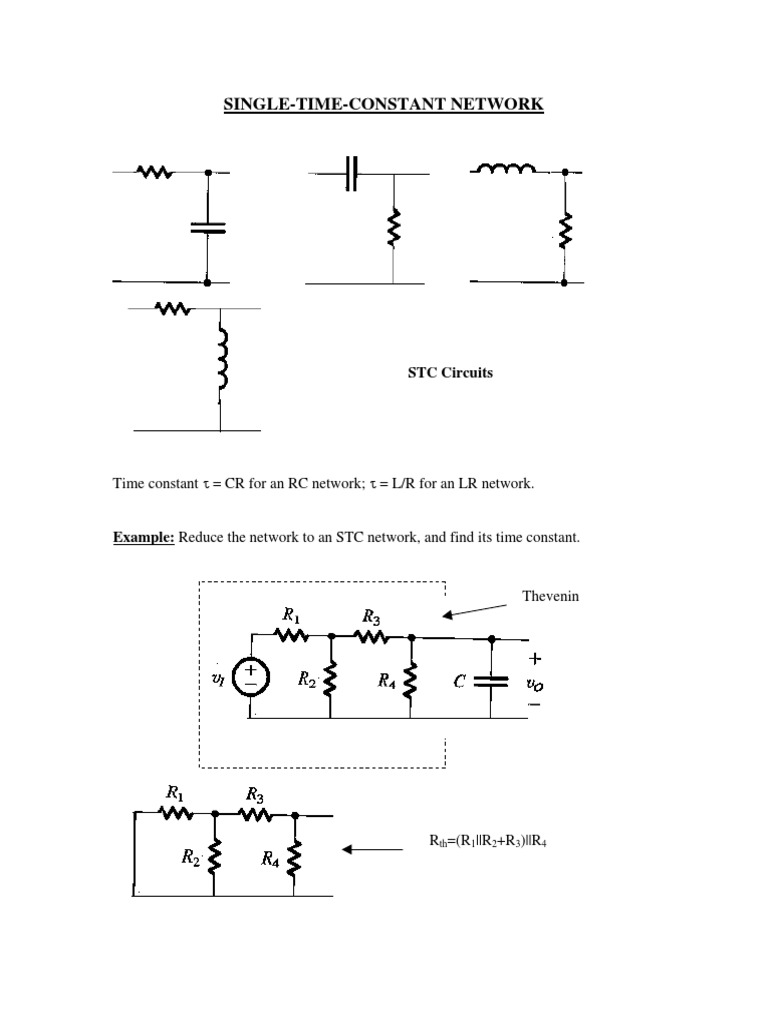 STC Circuit Time Constant Analysis | PDF | Teaching Methods & Materials
