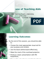 Effective Use of Teaching Aids