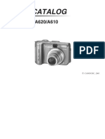 Canon A610 A620 Parts list, exploded view