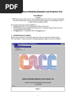 SREPT: Software Reliability Estimation and Prediction Tool: User Manual