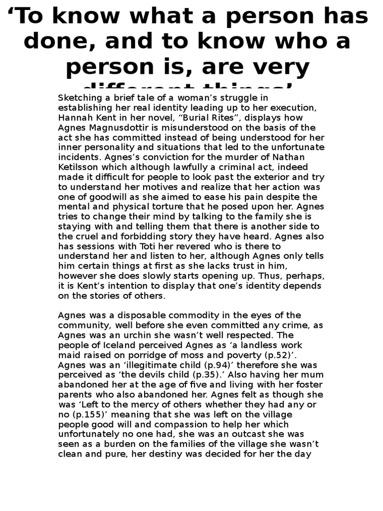 Burial rites summary image