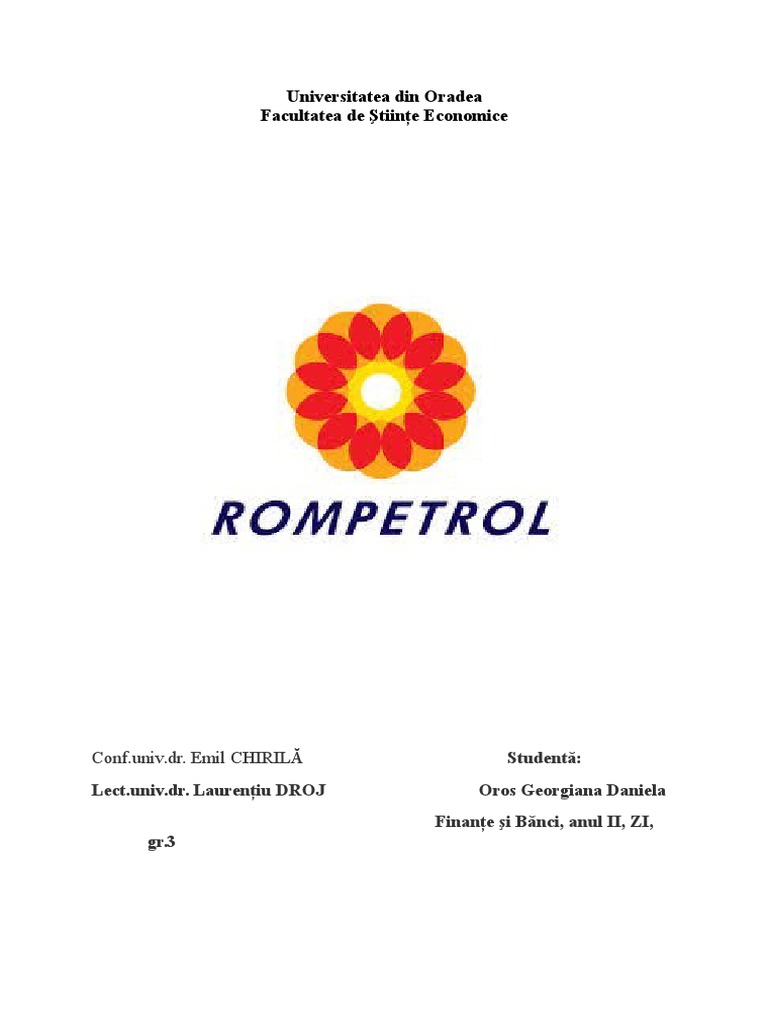 Rompetrol Well Services | PDF