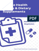 Miracle Health Claims and Dietary Supplements