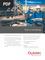 Slurry Sampling: Slurry Sampling For On-Line Analysis and Accounting