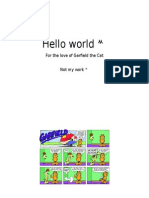 Hello World : For The Love of Garfield The Cat Not My Work