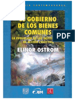 Elinor Ostrom - El Gobierno de Los Bienes Comunes