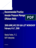 MGMT of Annular Pressure in Offshore Wells - API RP 90