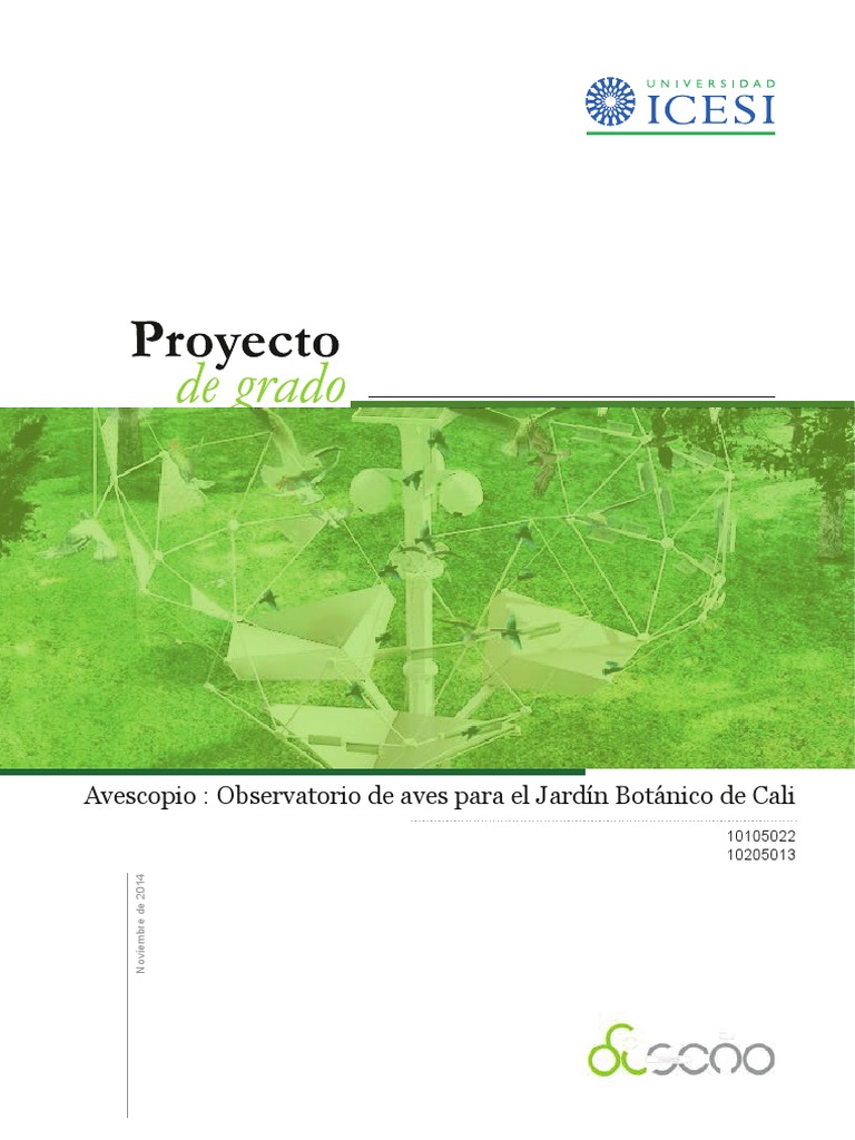 Avescopio Observatorio de Aves para El Jardín Botánico de Cali | PDF ...