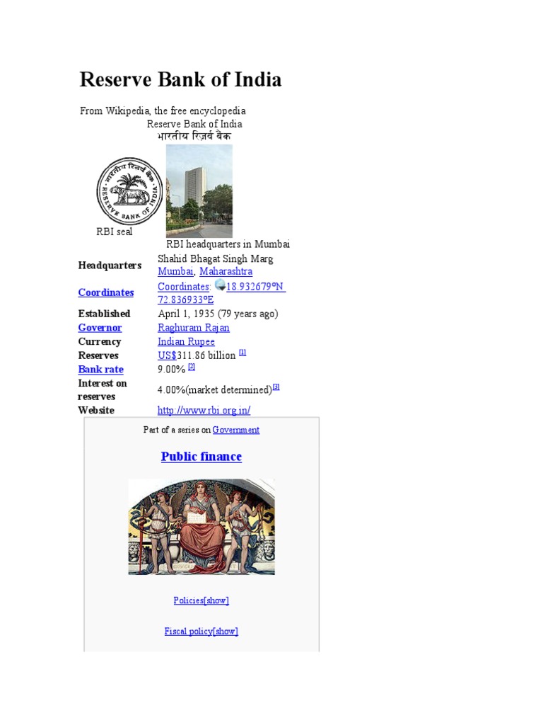 Reserve Bank Of India Pdf Reserve Bank Of India Reserve Requirement