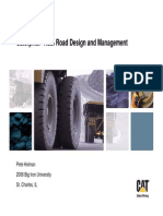 Caterpillar Haul Road Design and Management