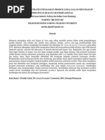 Download MENGEMBANGKAN STRATEGI PEMASARAN PRODUK LOKAL DALAM MENGHADAPI PERSAINGAN DI KANCAH INTERNASIONAL studi kasus industri clothing dan kuliner kota Bandung by dindo_wae SN255519561 doc pdf