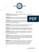 Group Housing Legislation As Introduced