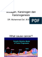 Mutagen, Karsinogen Dan Karsinogenesis: DR. Muhammad Da'i, M.Si., Apt