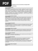 Ementas de Disciplinas - Geografia UERJ