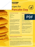 Pancake Recipes Sheet
