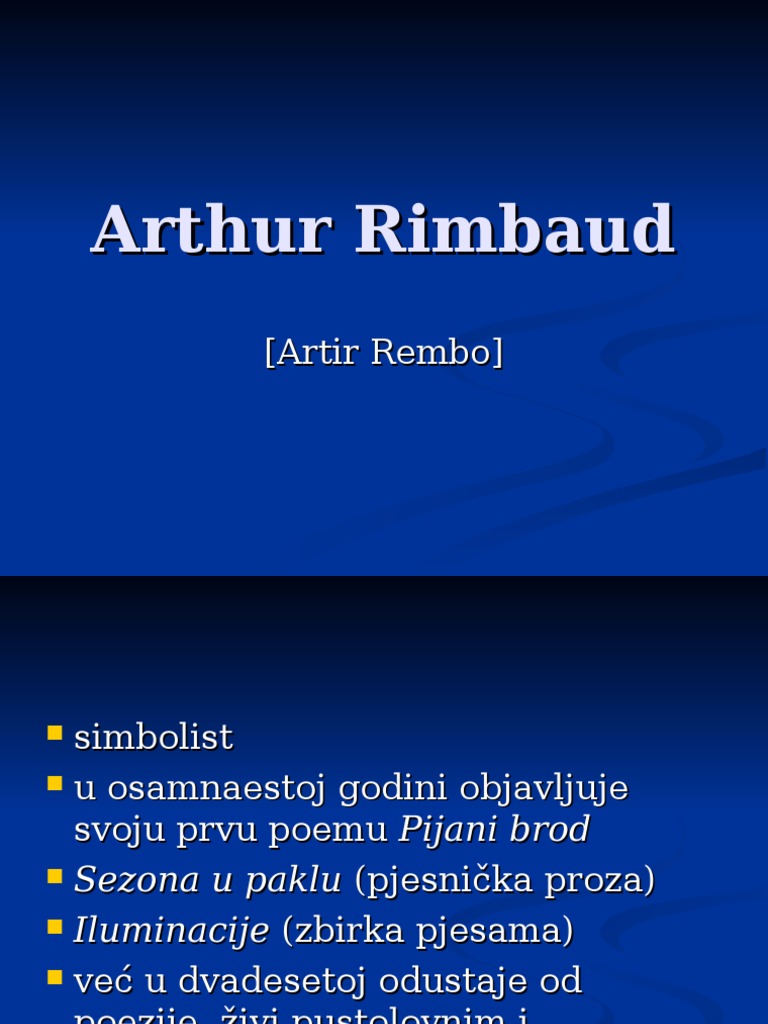 Arthur Rimbaud | PDF