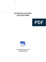 Properties of Refrigerant 410a (R-32125 5050) PDF