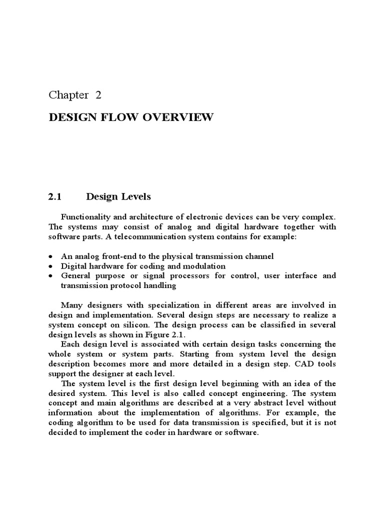 Design Flow Overview | PDF | Hardware Description Language | Digital ...