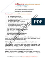 Current Affairs PDF January 2015