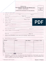 Hostel Allotment Form PDF