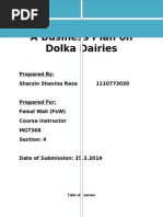 Business Plan of Dolka Dairies
