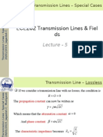 ECE202 Transmission Lines & Fiel DS: Lecture - 5