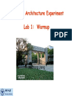 Computer Architecture Experiment Lab 1: Warmup: Xiaohong Jiang