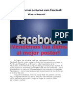 Cada día, menos personas Usan Facebook - Vicente Brunetti