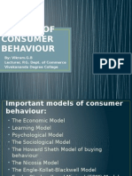 Models of Consumer Behaviour