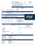 Transfer in Foreign Currency: Payer Details